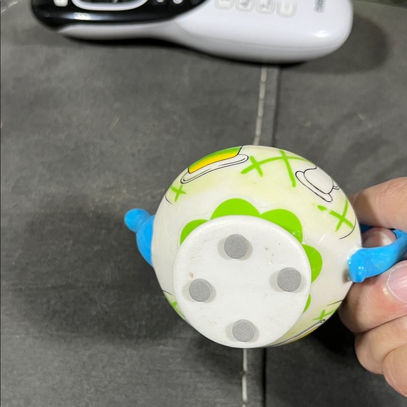 Colorful Ceramic Coffee Teapot Porcelain trinket box. Vintage - Picture 3 of 3